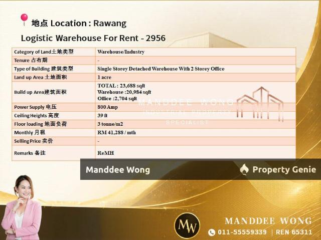 Warehouse for sale in Selayang, Selangor