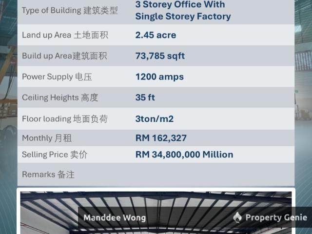 Warehouse for rent in Selangor