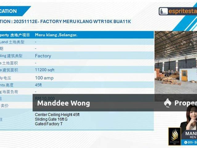 Warehouse for sale in Port Klang, Selangor