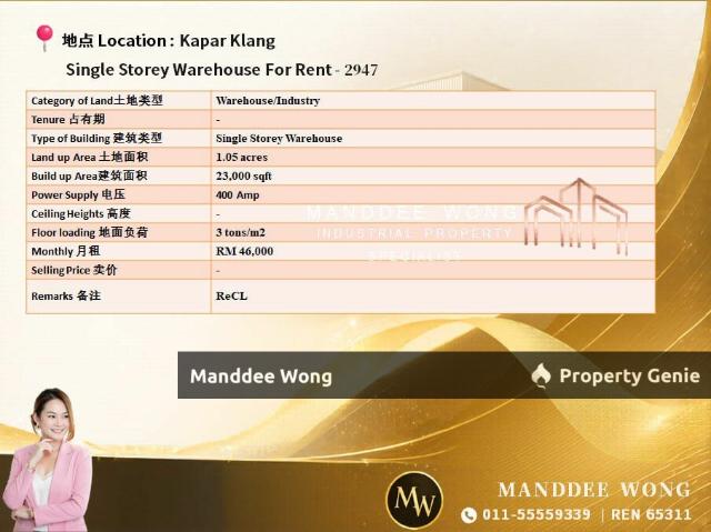 Warehouse for sale in Port Klang, Selangor