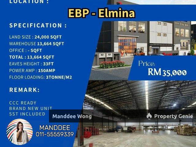 Warehouse for sale in Petaling, Alam Impian