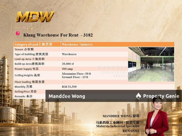 Warehouse for sale in Port Klang, Selangor