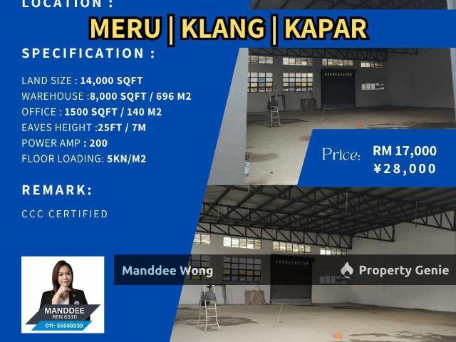 Warehouse for sale in Port Klang, Selangor