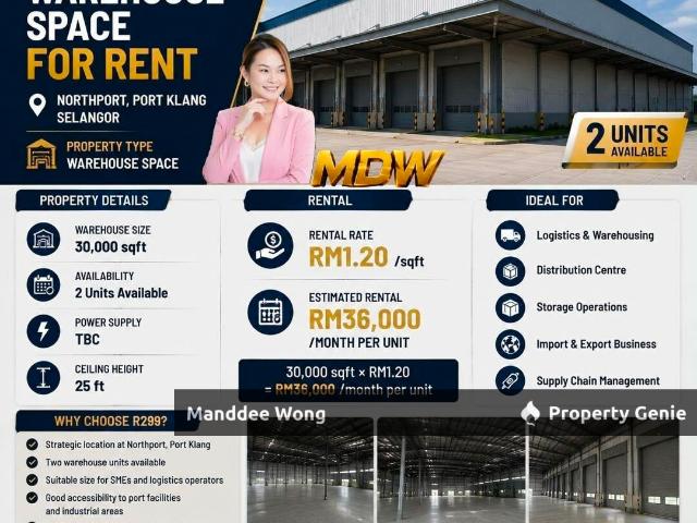 Warehouse for sale in Port Klang, Selangor