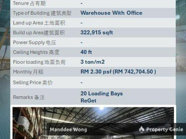 Warehouse for sale in Petaling, Alam Impian