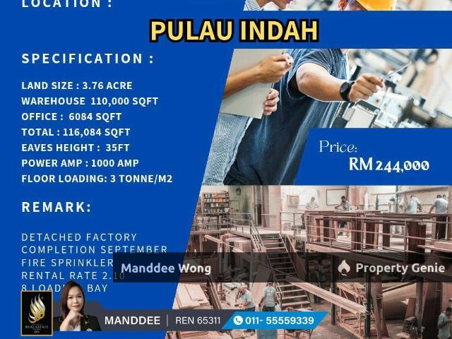 Warehouse for sale in Port Klang, Selangor