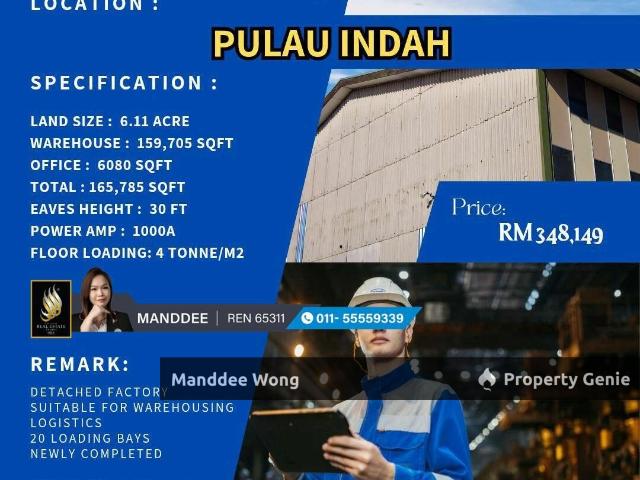 Warehouse for sale in Port Klang, Selangor