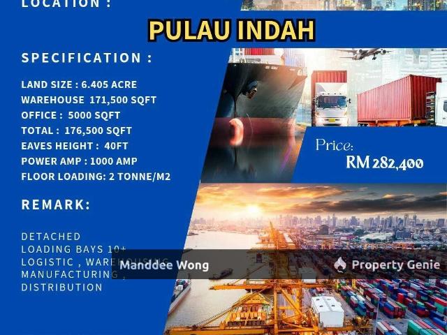 Warehouse for sale in Port Klang, Selangor