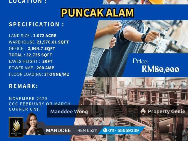 Warehouse for sale in Selangor