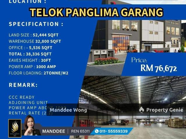 Warehouse for sale in Port Klang, Selangor