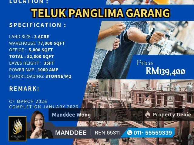 Warehouse for sale in Selangor