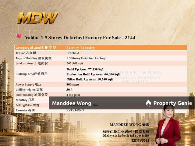 Warehouse for sale in Wellesley, Penang