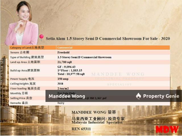 Shop for sale in Petaling, Alam Impian