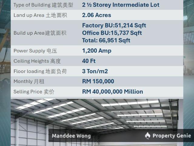 Warehouse for sale in Port Klang, Selangor