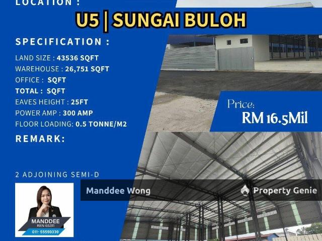 Warehouse for sale in Petaling, Alam Impian