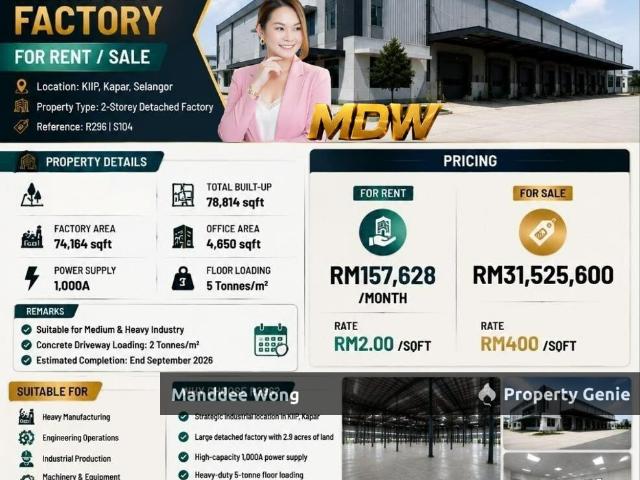 Warehouse for sale in Port Klang, Selangor