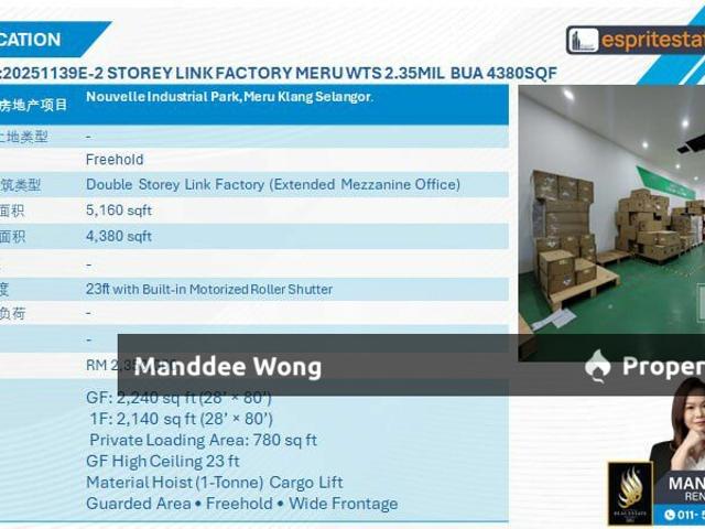 Warehouse for sale in Port Klang, Selangor