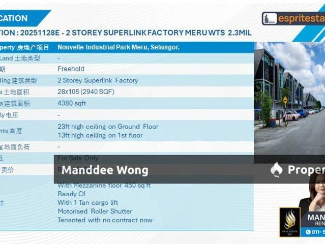 Warehouse for sale in Port Klang, Selangor