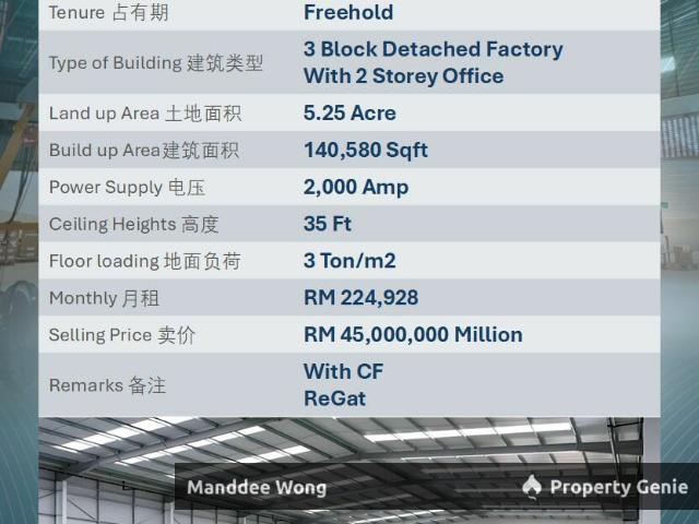Warehouse for sale in Port Klang, Selangor