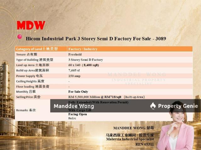 Warehouse for sale in Petaling, Alam Impian