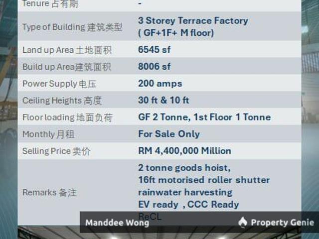 Warehouse for sale in Port Klang, Selangor