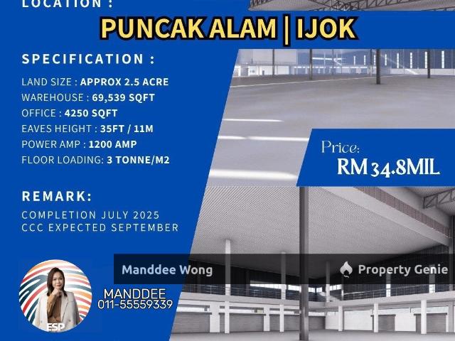 Warehouse for sale in Selangor