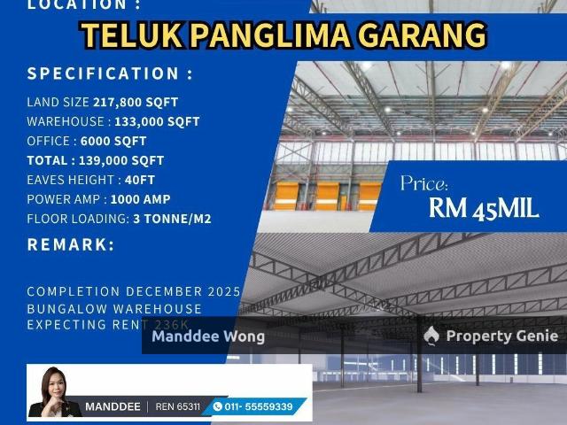 Warehouse for sale in Selangor