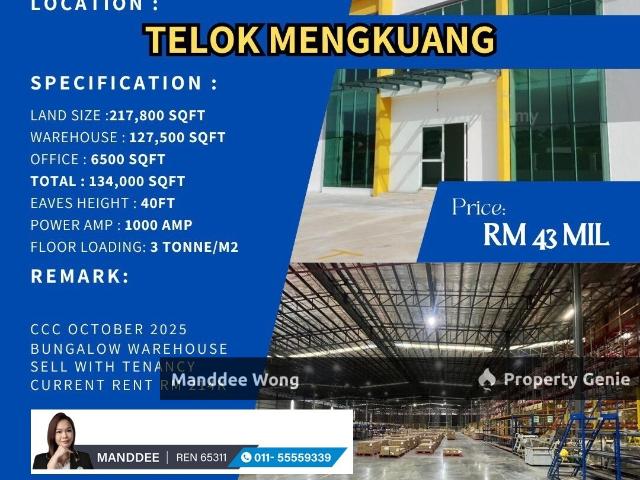 Warehouse for sale in Selangor