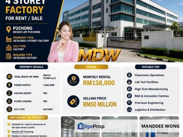 Warehouse for sale in Petaling, Subang Jaya