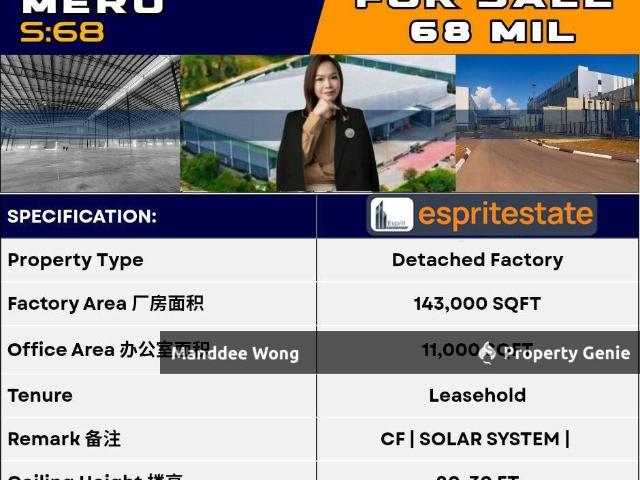 Warehouse for sale in Port Klang, Selangor