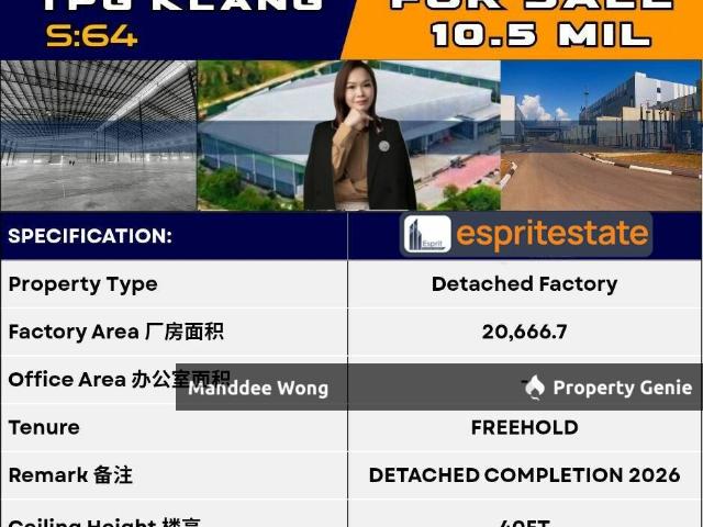 Warehouse for sale in Selangor