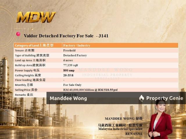 Warehouse for sale in Wellesley, Penang
