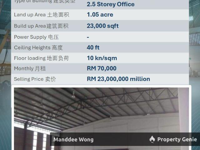 Warehouse for sale in Petaling, Subang Jaya