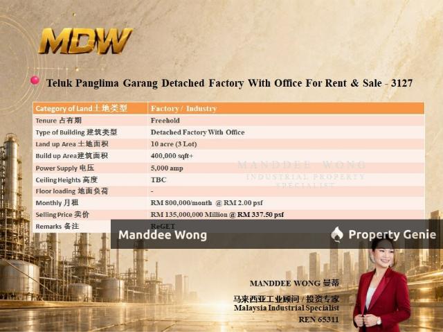 Warehouse for sale in Selangor