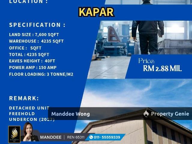 Warehouse for sale in Port Klang, Selangor