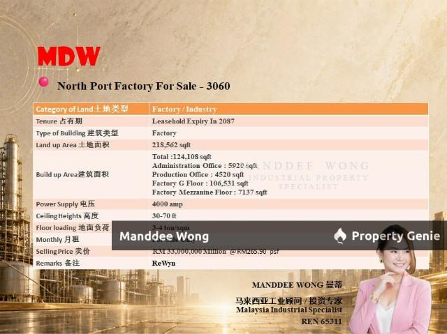 Warehouse for sale in Port Klang, Selangor