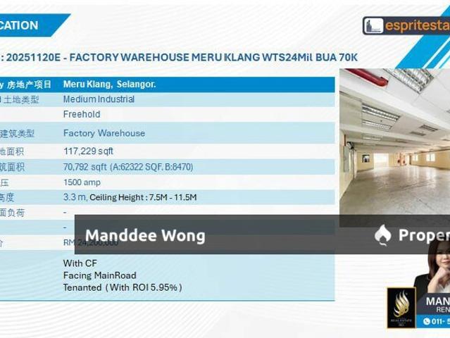 Warehouse for sale in Port Klang, Selangor