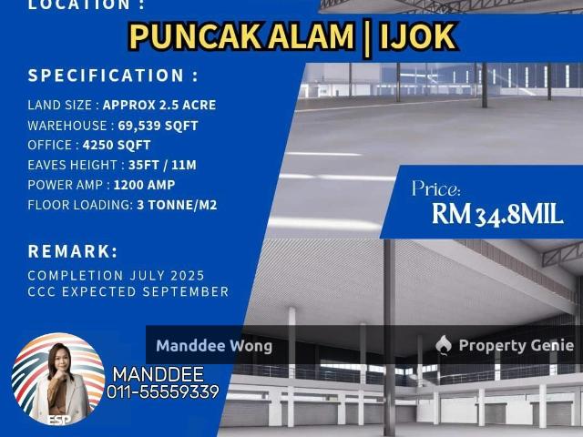 Warehouse for sale in Selangor