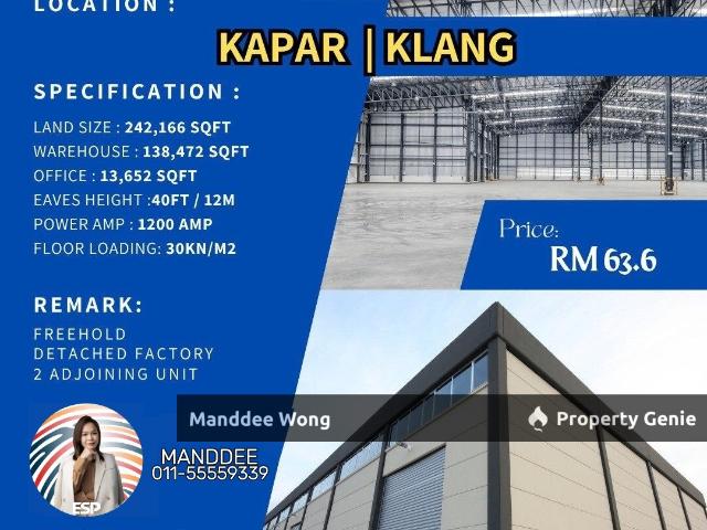 Warehouse for sale in Port Klang, Selangor