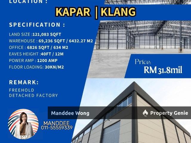 Warehouse for sale in Port Klang, Selangor