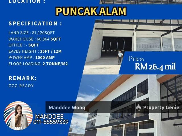 Warehouse for sale in Port Klang, Selangor