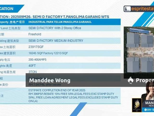 Warehouse for sale in Selangor