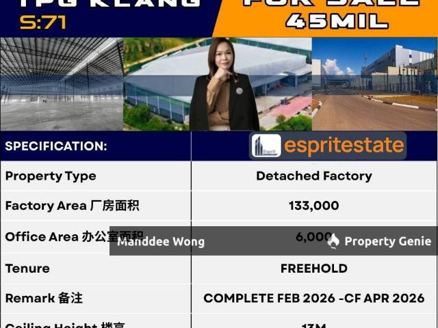 Warehouse for sale in Selangor