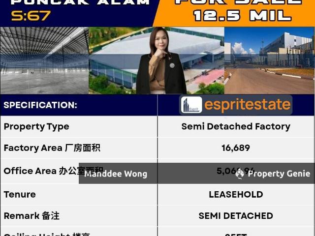Warehouse for sale in Selangor