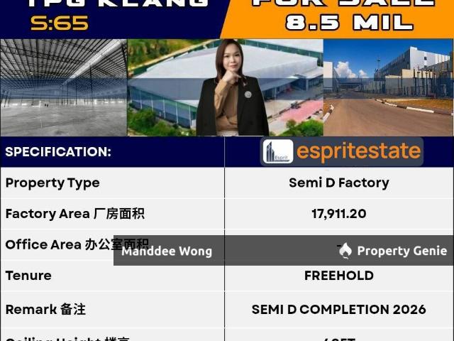 Warehouse for sale in Selangor