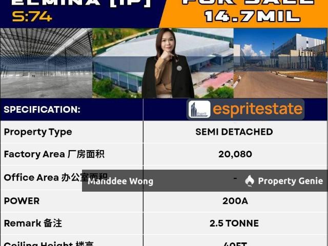 Warehouse for sale in Selayang, Selangor