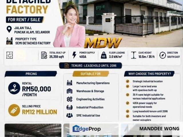 Warehouse for sale in Selangor