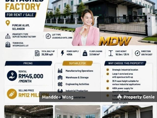 Warehouse for sale in Selangor