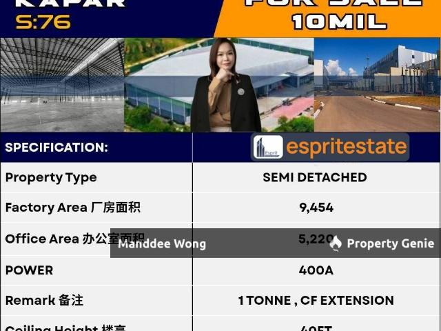 Warehouse for sale in Port Klang, Selangor