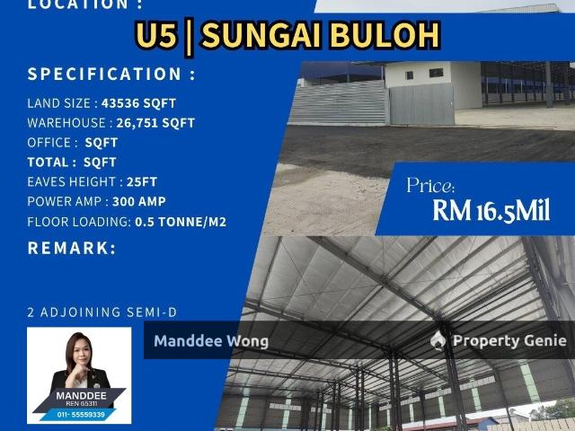 Warehouse for sale in Petaling, Alam Impian